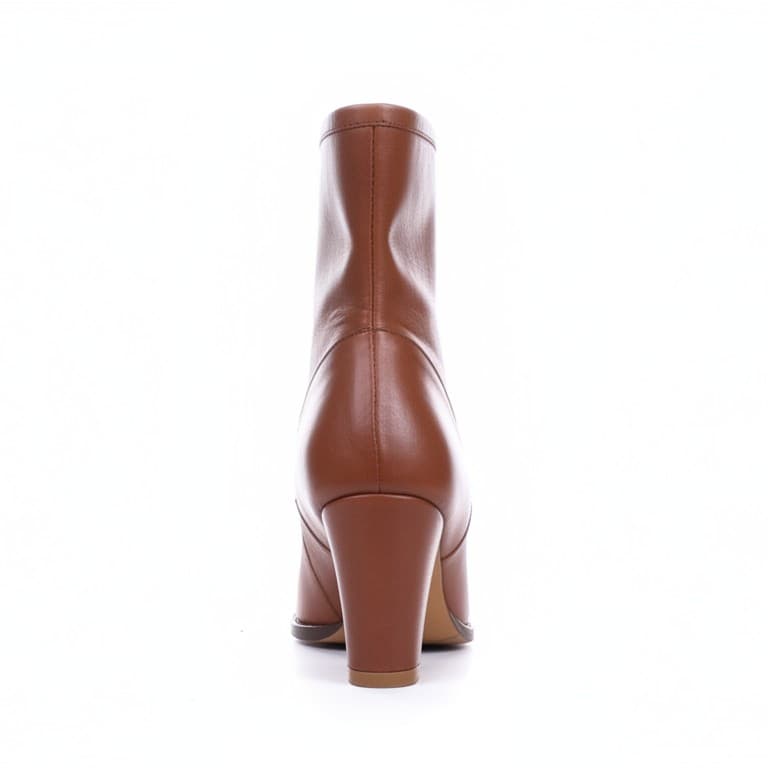 CHROME, botines de cuero canela para mujer — D'Poder — miniatura 3