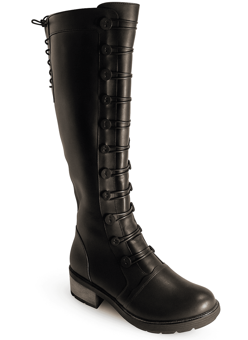 PRESTIGE NEGRO, botas de cuero negro para mujer — D'Poder — vista 1