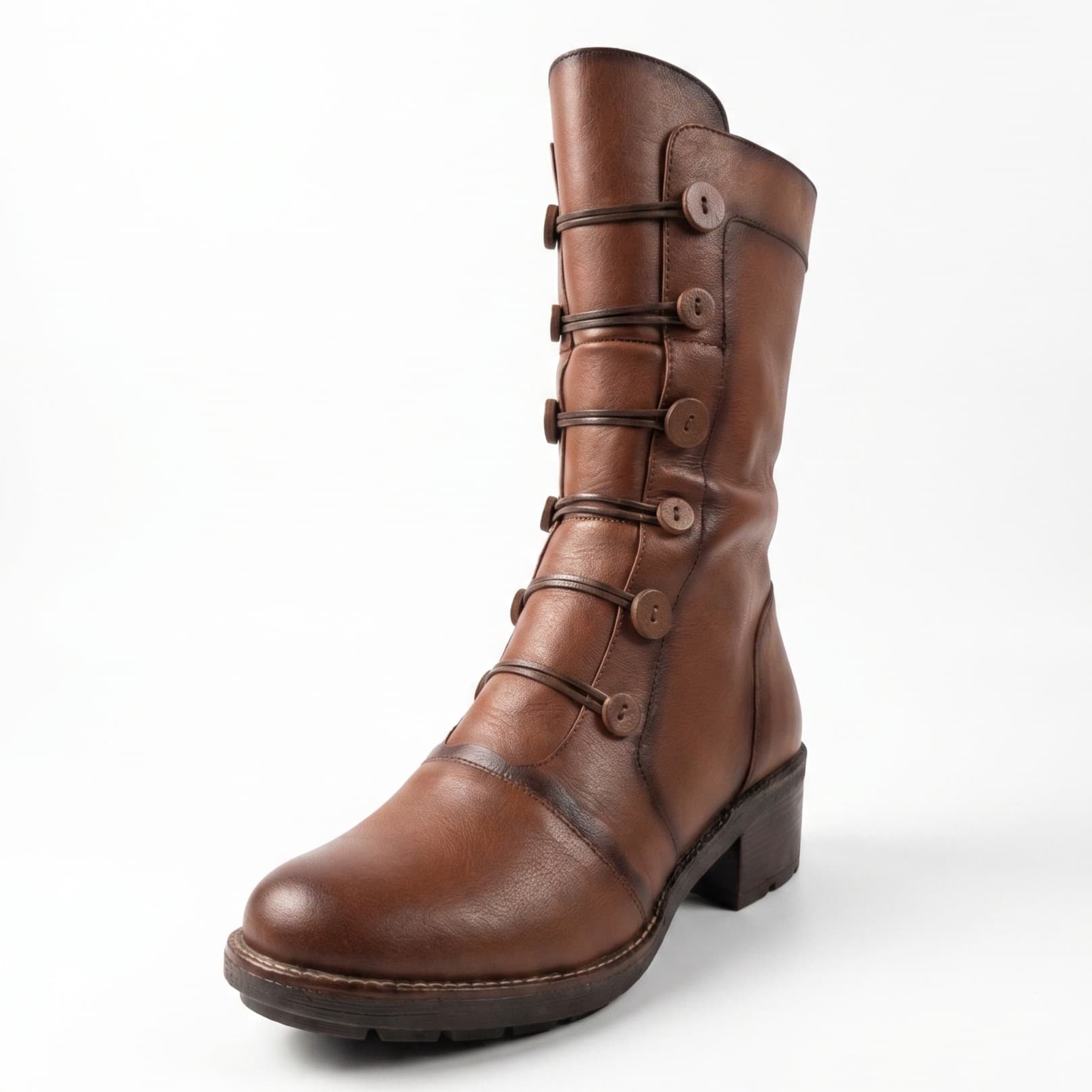 VELMONT - WHISKY, medias botas de cuero whisky para mujer — D'Poder — vista 1