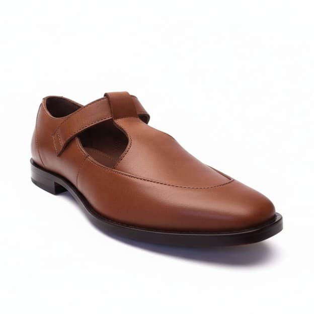 PASO FINO CANELA, oxford de cuero camel para mujer — D'Poder — vista 1