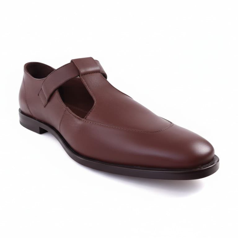 PASO FINO TOFEE, oxford de cuero toffee para mujer — D'Poder — vista 1