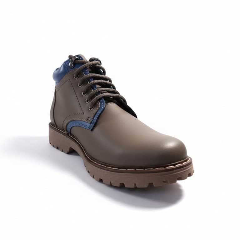 MINERVA ACERO AZUL, zapatos de cuero azul marino para mujer — D'Poder — vista 1